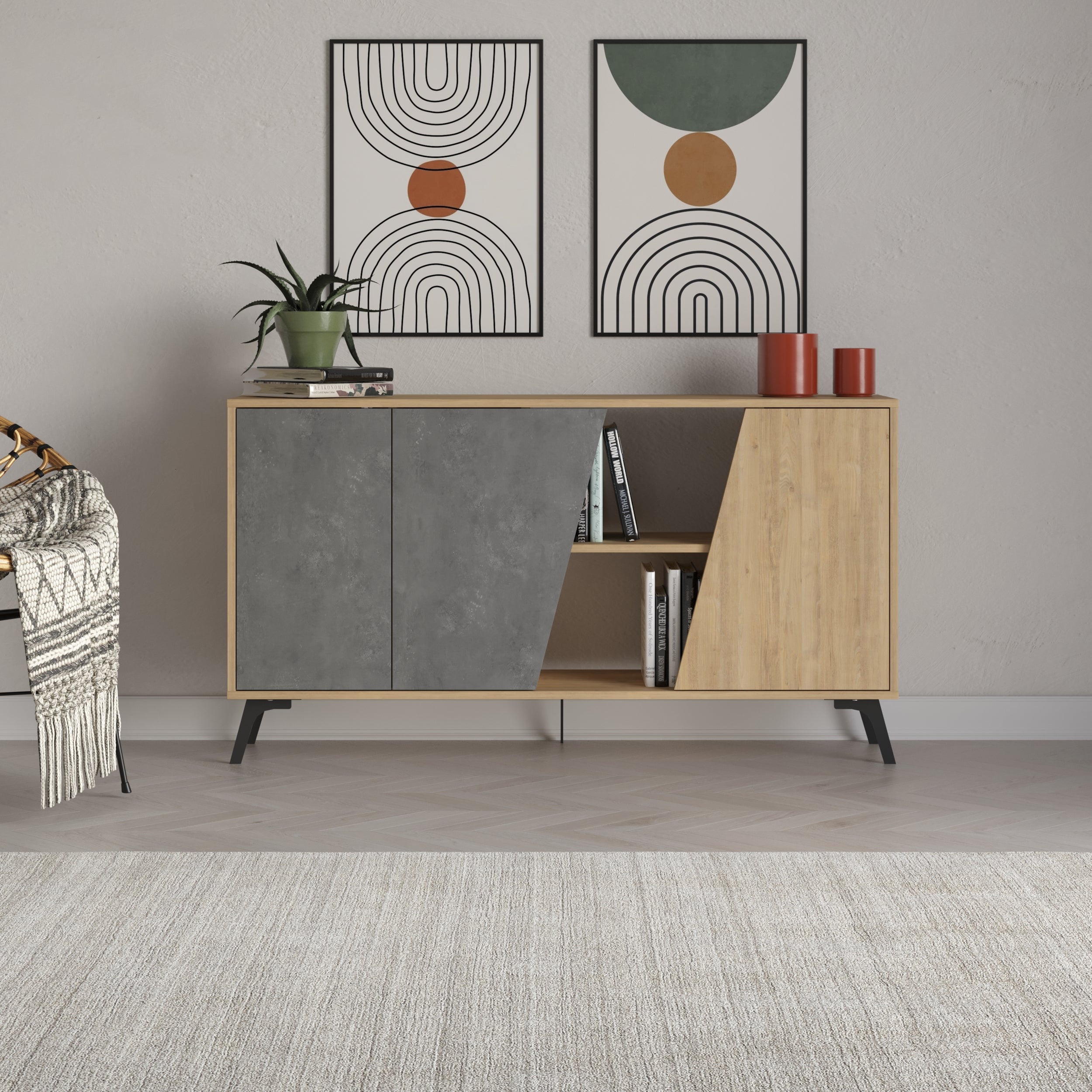 Decortieliving - Fiona Console Sideboard Display Unit 150