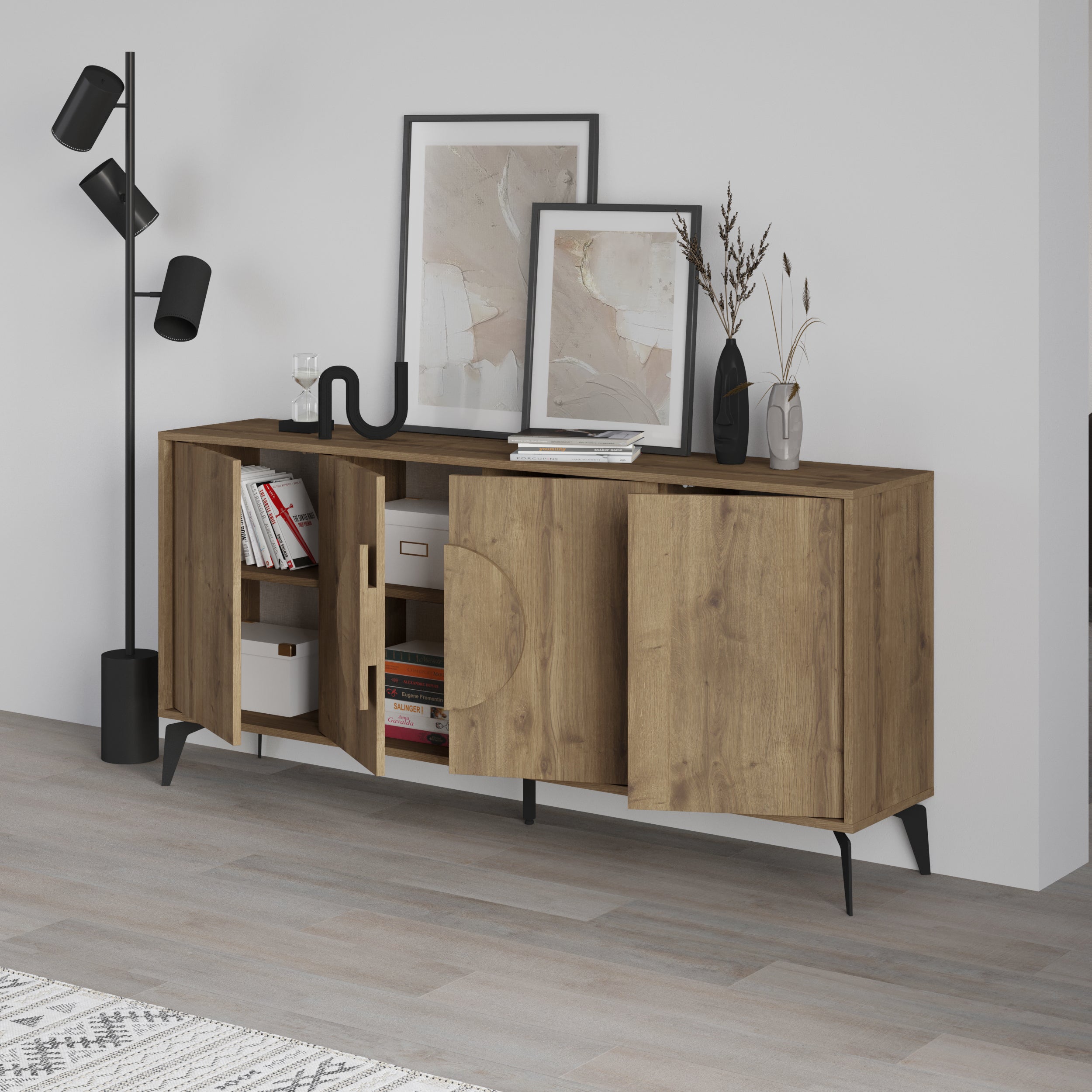 Decortieliving - Gora Console Sideboard Display Unit 180Cm