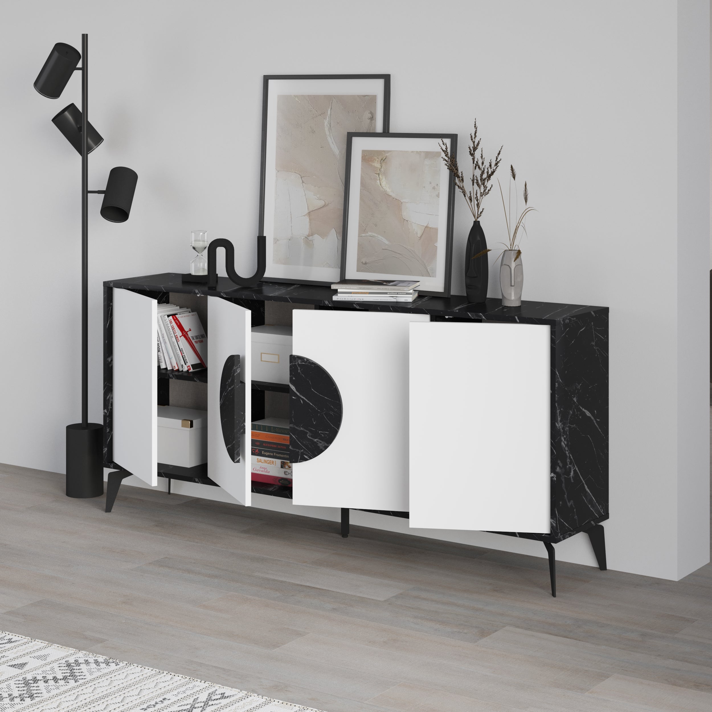Decortieliving - Gora Console Sideboard Display Unit 180Cm