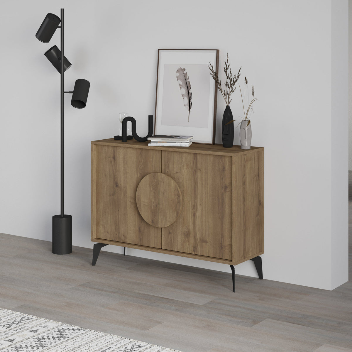 Decortieliving - Gora Console Sideboard Display Unit – 110 cm Modern Storage Cabinet