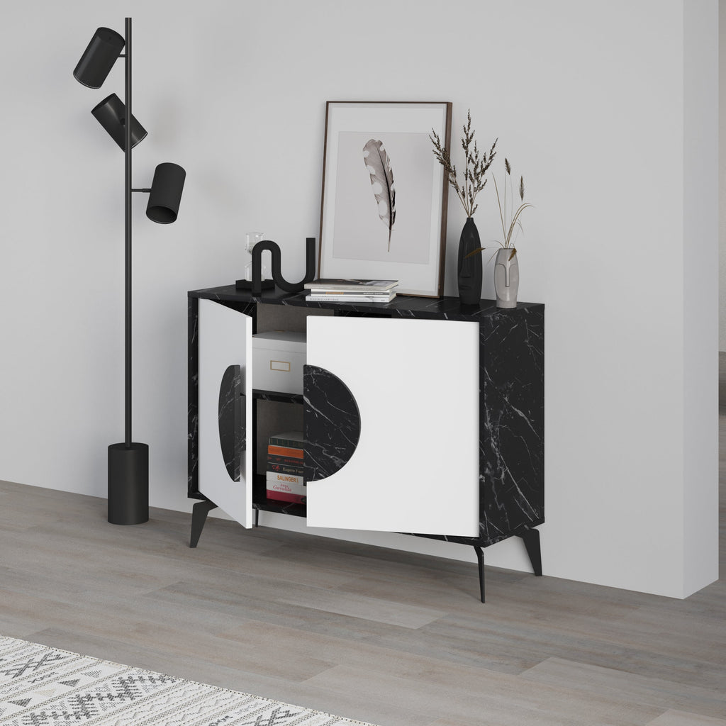 Decortieliving - Gora Console Sideboard Display Unit – 110 cm Modern Storage Cabinet