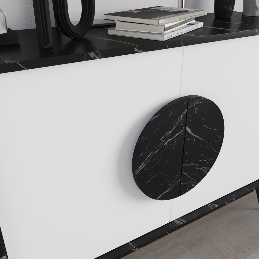 Decortieliving - Gora Console Sideboard Display Unit – 110 cm Modern Storage Cabinet