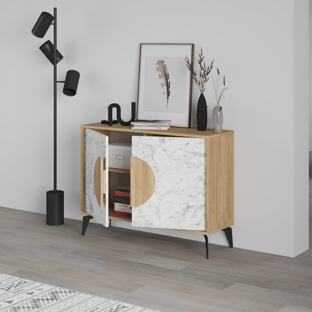 Decortieliving - Gora Console Sideboard Display Unit – 110 cm Modern Storage Cabinet