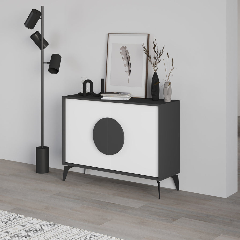 Decortieliving - Gora Console Sideboard Display Unit – 110 cm Modern Storage Cabinet