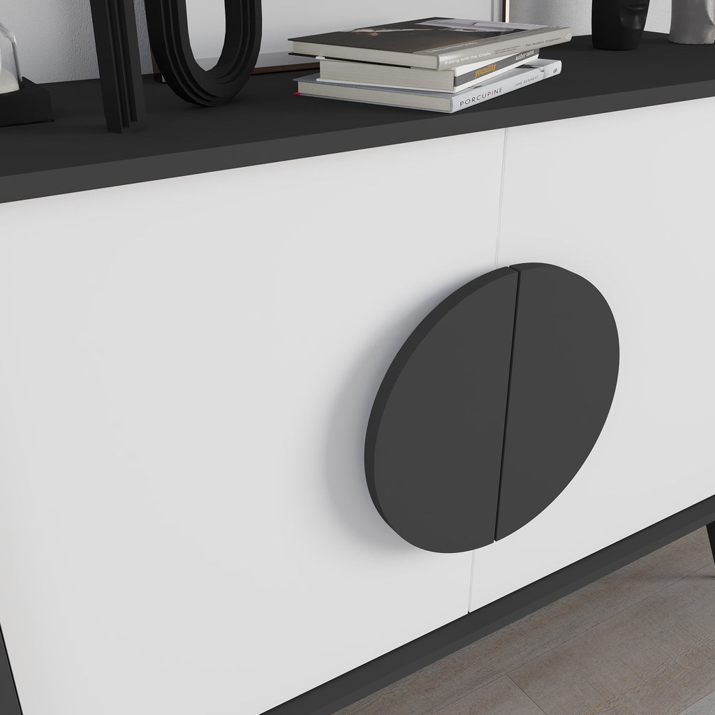 Decortieliving - Gora Console Sideboard Display Unit – 110 cm Modern Storage Cabinet