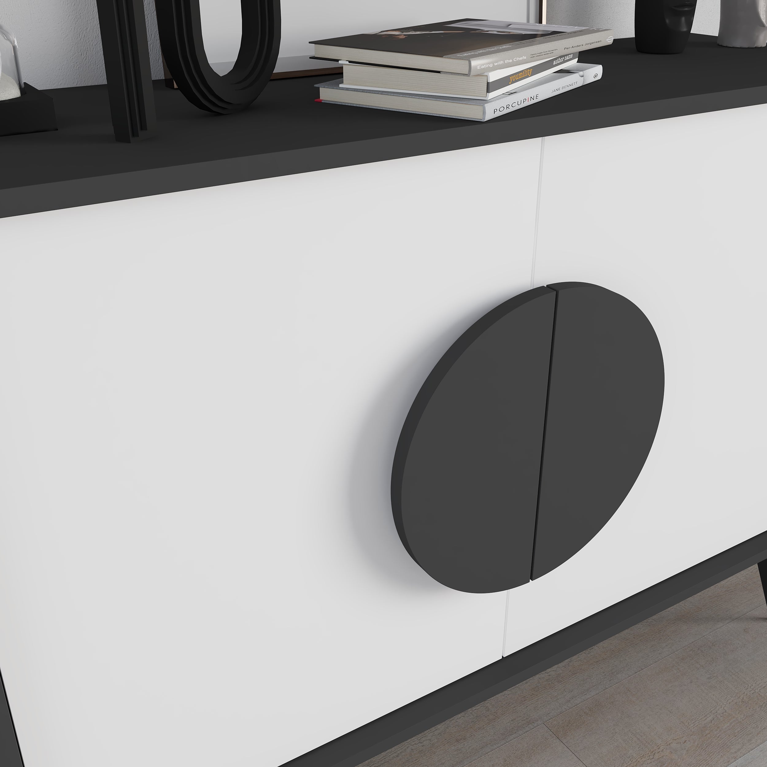 Decortieliving - Gora Console Sideboard Display Unit – 110 cm Modern Storage Cabinet