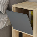 Decortieliving - Ema Modern Bedside Table Bedroom Furniture 30cm Width