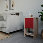 Decortieliving - Ema Modern Bedside Table Bedroom Furniture 30cm Width