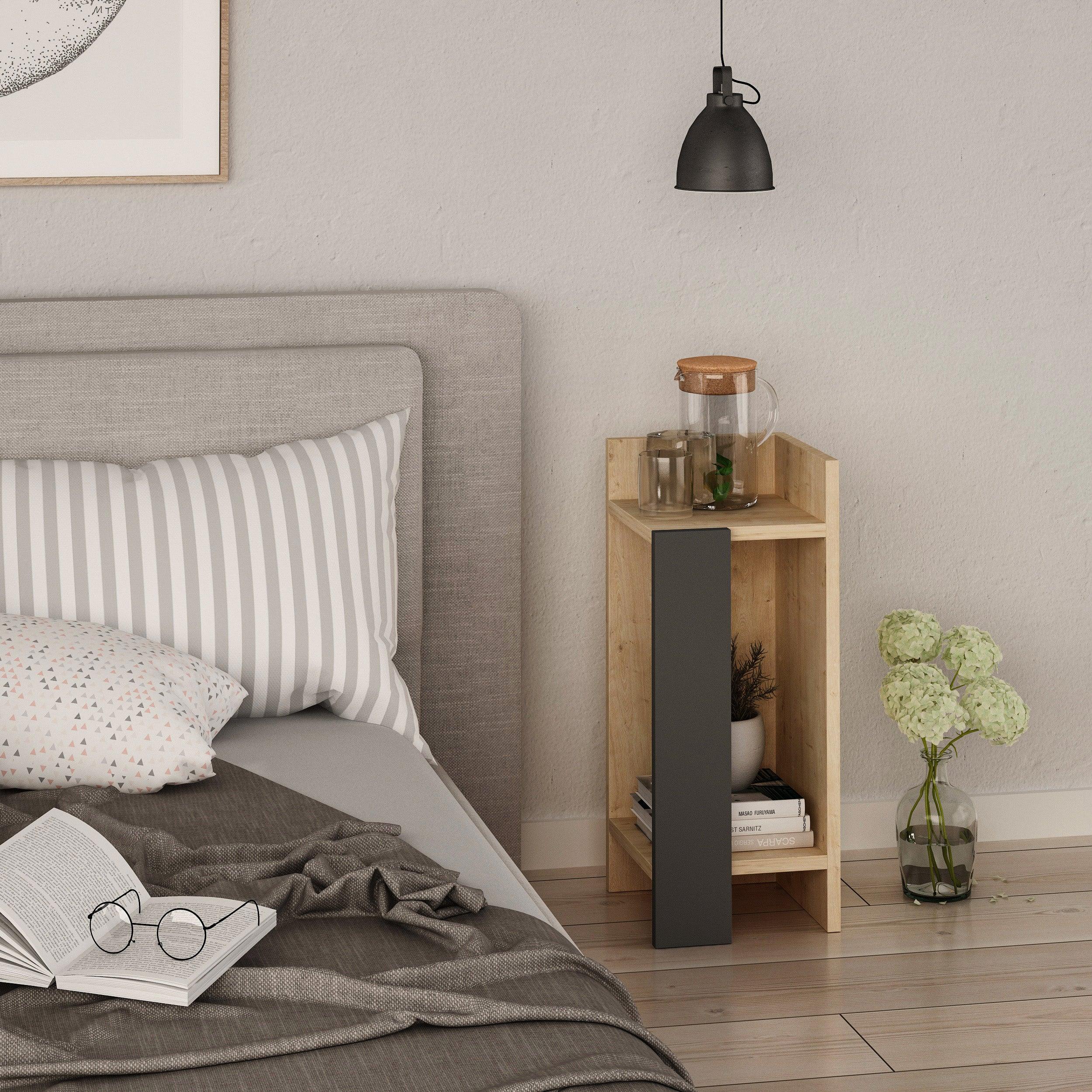 Decortieliving - Elos Modern Bedside Table Right Module 25cm Narrow