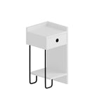 Decortieliving - Sirius Modern Bedside Table Right Module Bedroom Furniture W 32cm