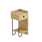 Decortieliving - Sirius Modern Bedside Table Right Module Bedroom Furniture W 32cm