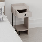 Decortieliving - Sirius Modern Bedside Table Right Module Bedroom Furniture W 32cm