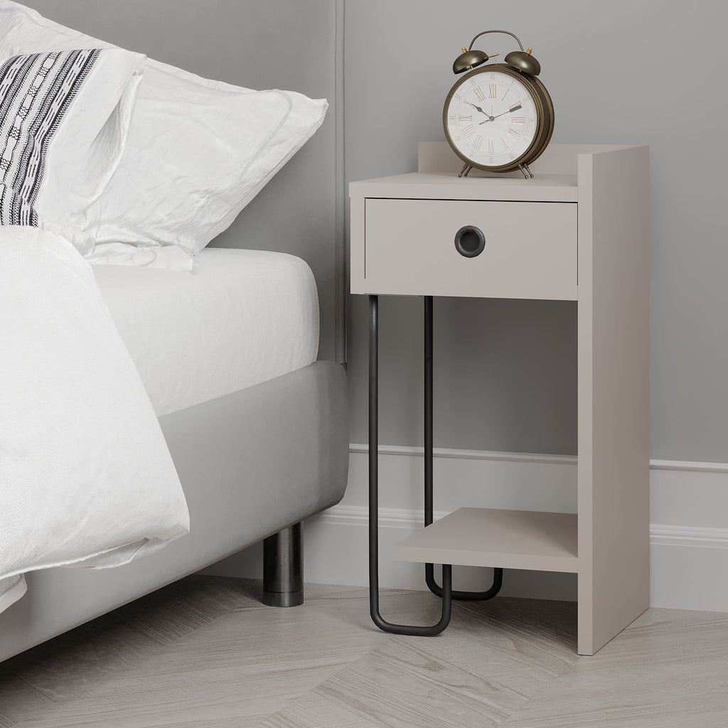 Decortieliving - Sirius Modern Bedside Table Right Module Bedroom Furniture W 32cm