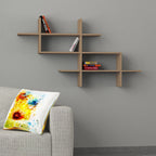Decortieliving - Halic Wall Mounted Modern Bookcase Display Unit W 150cm