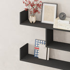 Decortieliving - Tibet Wall Shelf Unit – 119 cm Modern Floating Bookcase