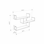 Decortieliving - Tibet Wall Shelf Unit – 119 cm Modern Floating Bookcase