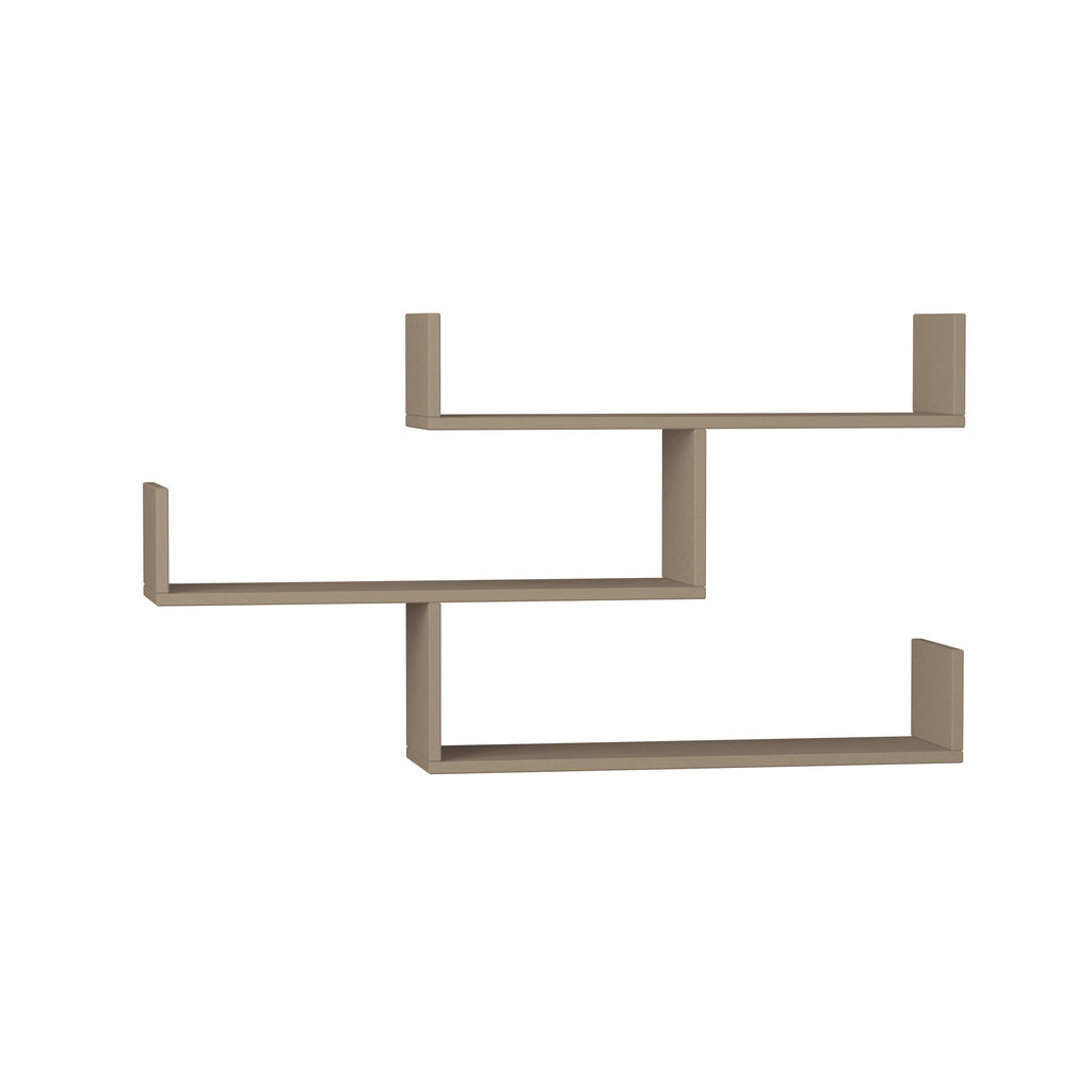Decortieliving - Tibet Wall Shelf Unit – 119 cm Modern Floating Bookcase