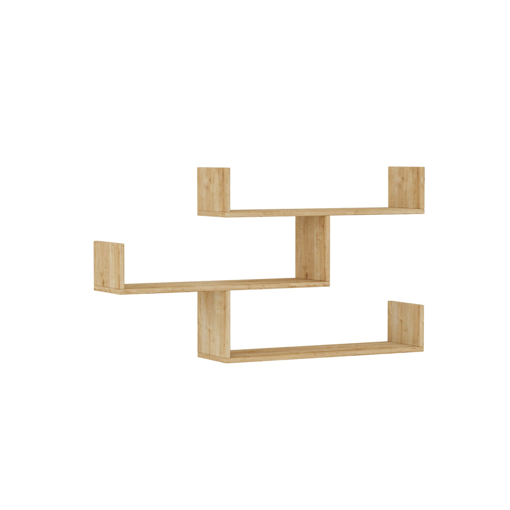 Decortieliving - Tibet Wall Shelf Unit – 119 cm Modern Floating Bookcase