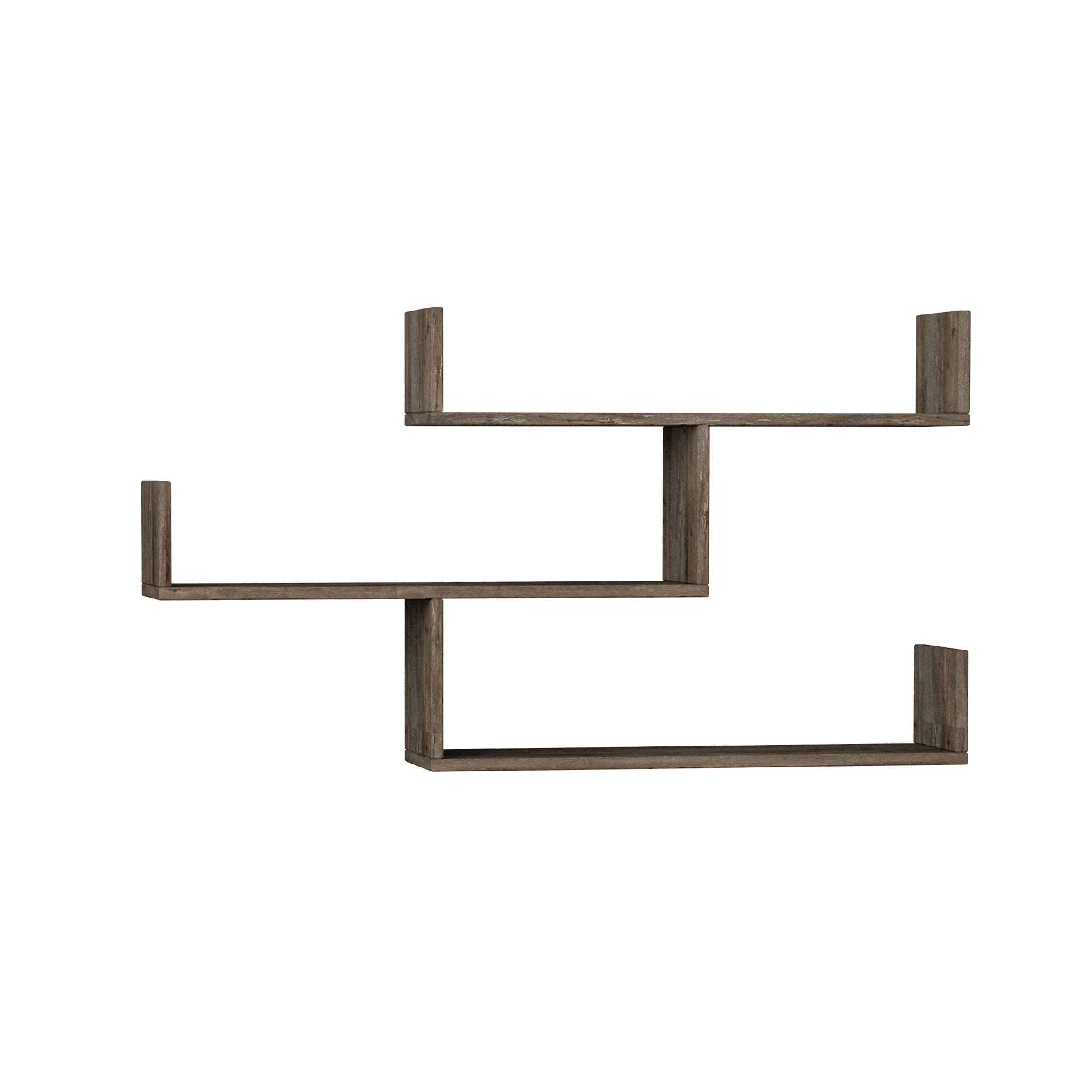 Decortieliving - Tibet Wall Shelf Unit – 119 cm Modern Floating Bookcase