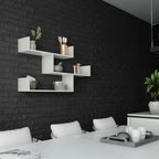 Decortieliving - Tibet Wall Shelf Unit – 119 cm Modern Floating Bookcase