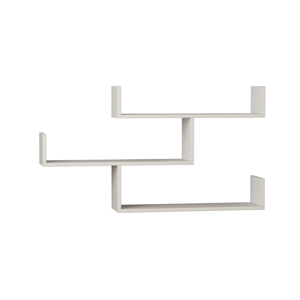 Decortieliving - Tibet Wall Shelf Unit – 119 cm Modern Floating Bookcase
