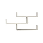 Decortieliving - Tibet Wall Shelf Unit – 119 cm Modern Floating Bookcase