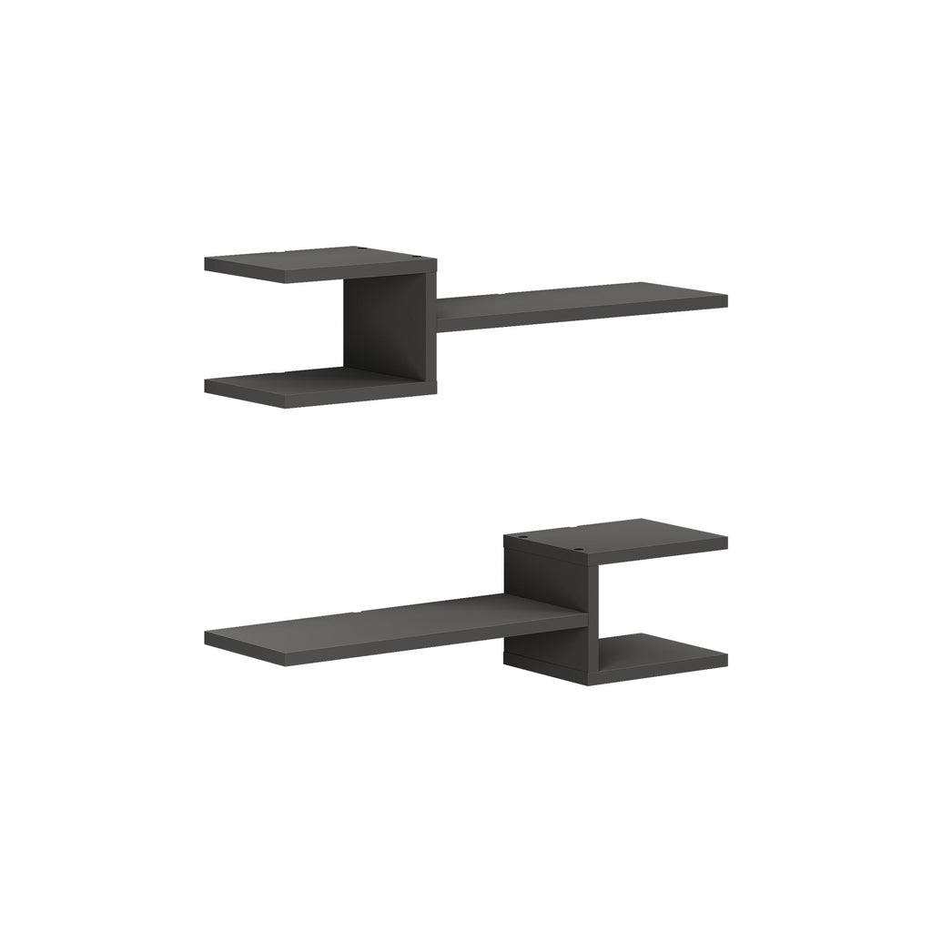 Decortieliving - Fork Modern Floating Shelf Set 18.2cm Short