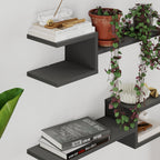 Decortieliving - Fork Modern Floating Shelf Set 18.2cm Short