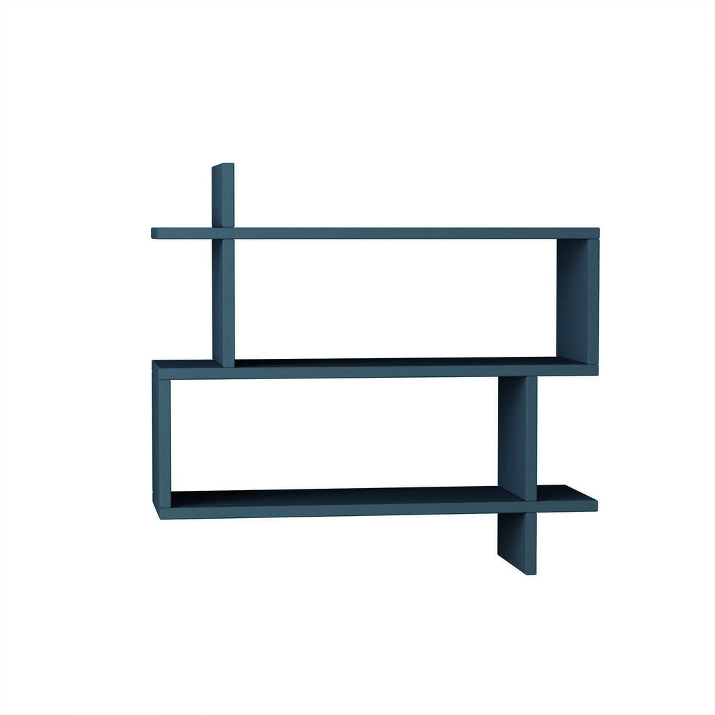 Decortieliving - Paralel Wall Mounted Modern Bookcase Display Unit Medium W 70 cm
