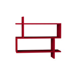 Decortieliving - Paralel Wall Mounted Modern Bookcase Display Unit Medium W 70 cm