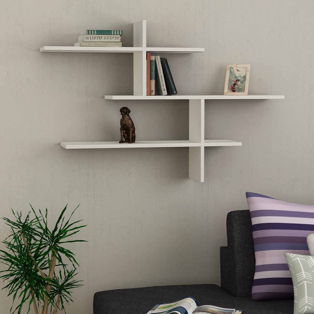 Decortieliving - Leo Modern Floating Shelf Tall 80.5cm