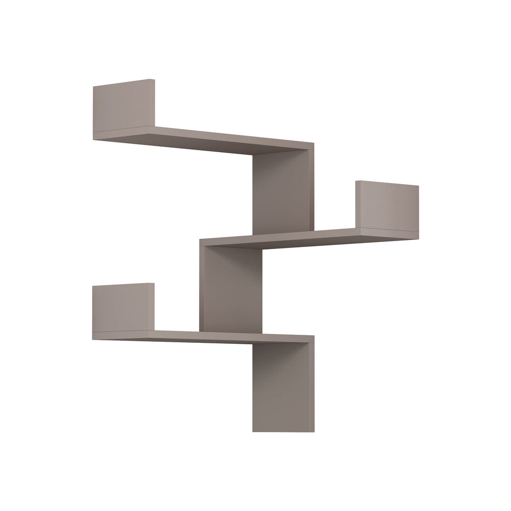 Decortieliving - Luksa Corner Wall Mounted Modern Bookcase Display Unit Medium W 60cm