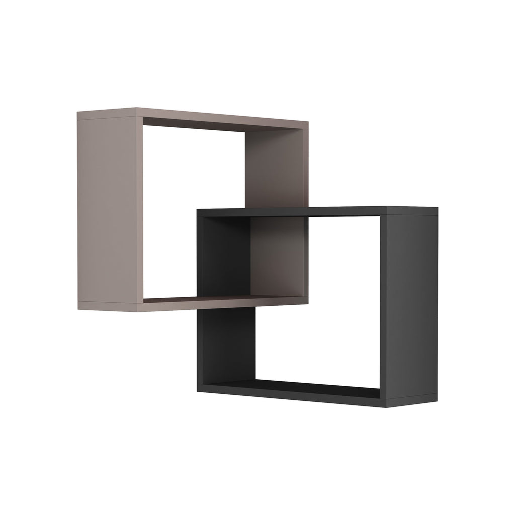 Decortieliving - Ring Corner Wall Mounted Modern Bookcase Display Unit W 60cm
