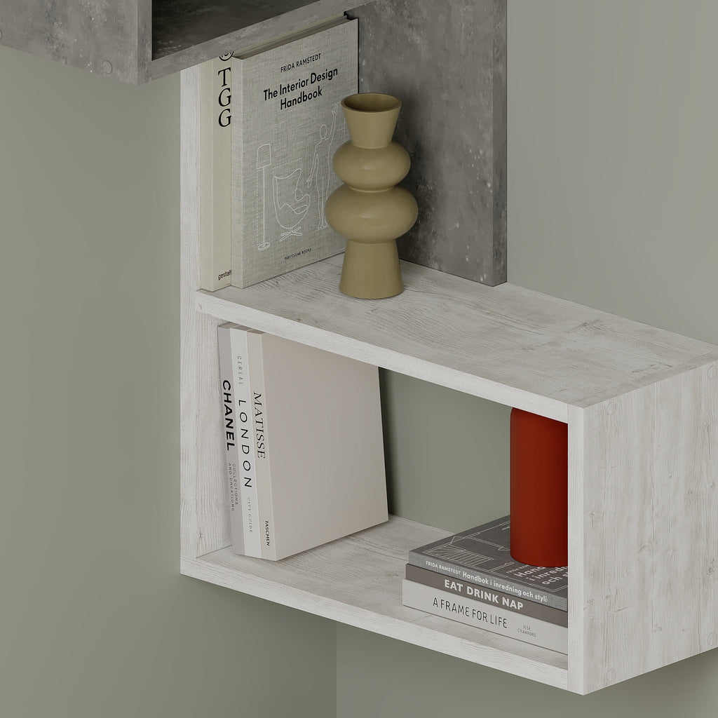 Decortieliving - Part Modern Corner Shelf Narrow 82cm