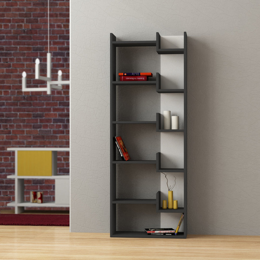 Decortieliving - Oppa Modern Bookcase Display Unit Tall 162.4cm