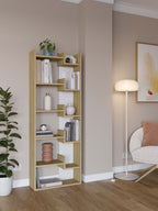 Decortieliving - Oppa Modern Bookcase Display Unit Tall 162.4cm