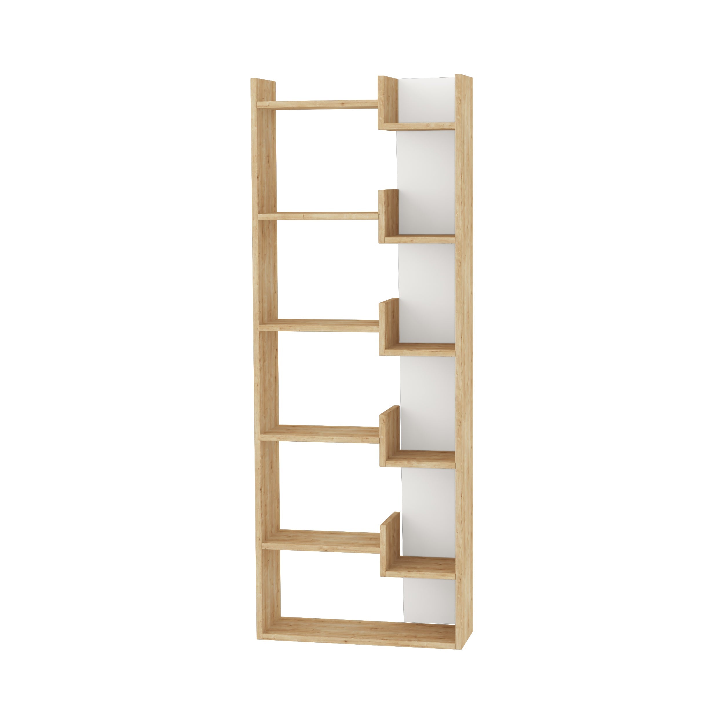 Decortieliving - Oppa Modern Bookcase Display Unit Tall 162.4cm