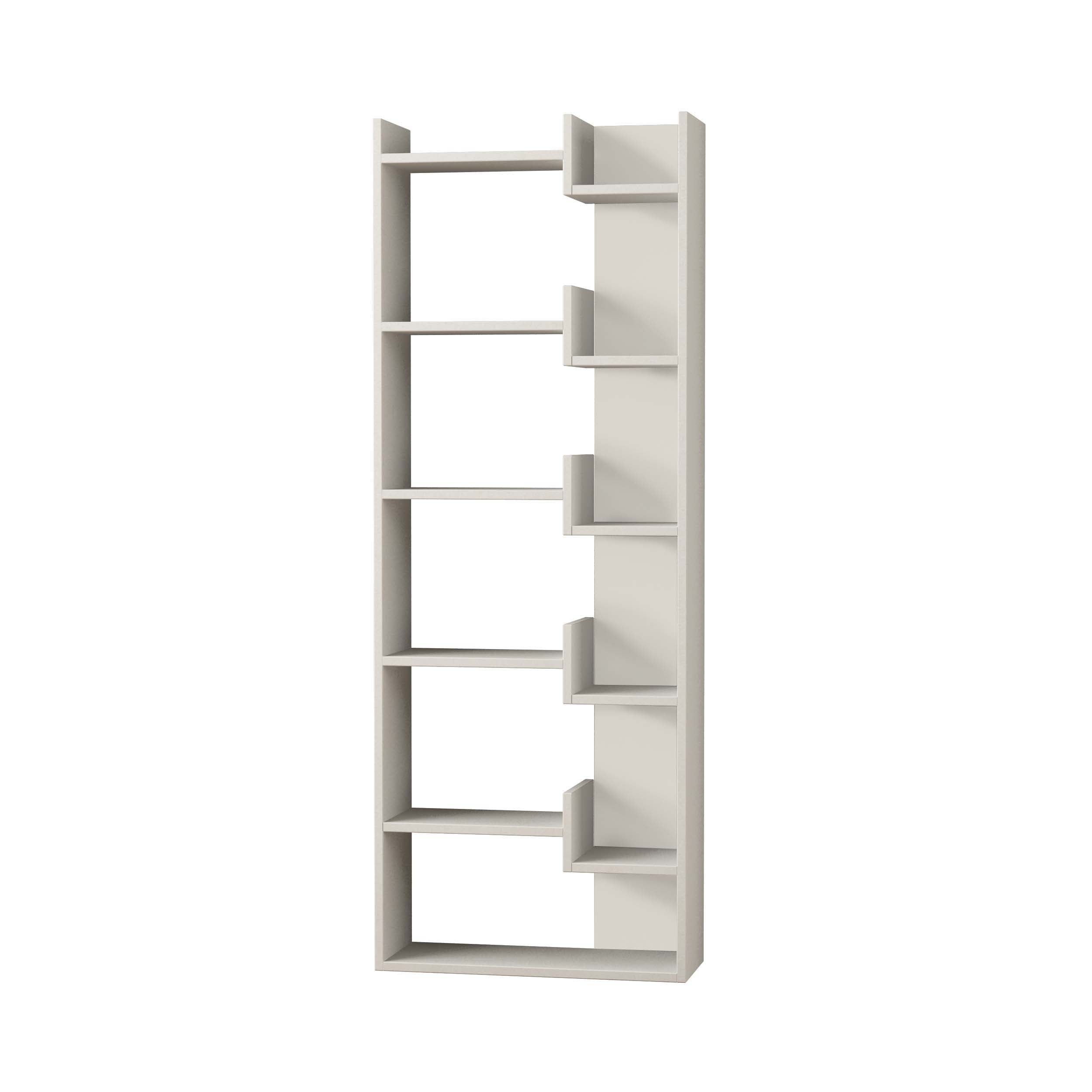 Decortieliving - Oppa Modern Bookcase Display Unit Tall 162.4cm