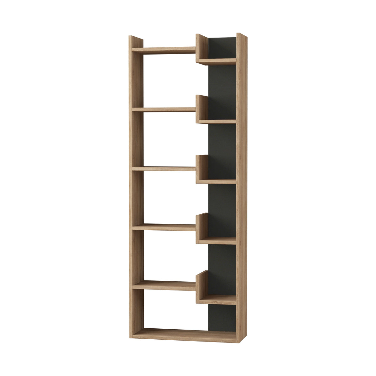 Decortieliving - Oppa Modern Bookcase Display Unit Tall 162.4cm