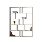 Decortieliving - Tapi Modern Bookcase Display Unit Room Separator Set Of 2 Tall 159cm