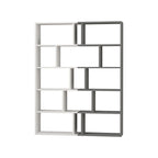 Decortieliving - Tapi Modern Bookcase Display Unit Room Separator Set Of 2 Tall 159cm
