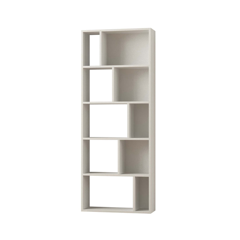 Decortieliving - Onda Modern Bookcase Display Unit Tall 166cm