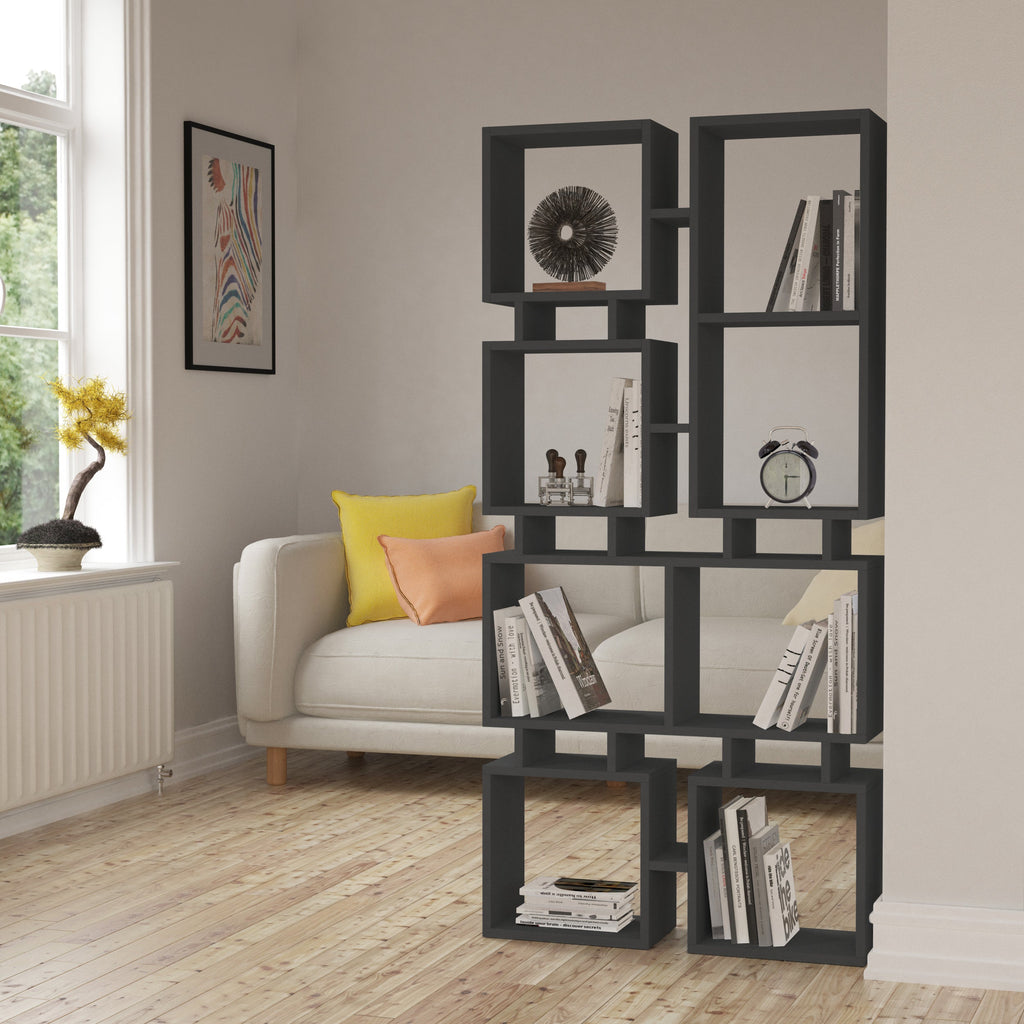 Decortieliving - Rail Modern Bookcase Display Unit No.1 Tall 166.5cm