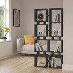 Decortieliving - Rail Modern Bookcase Display Unit No.1 Tall 166.5cm