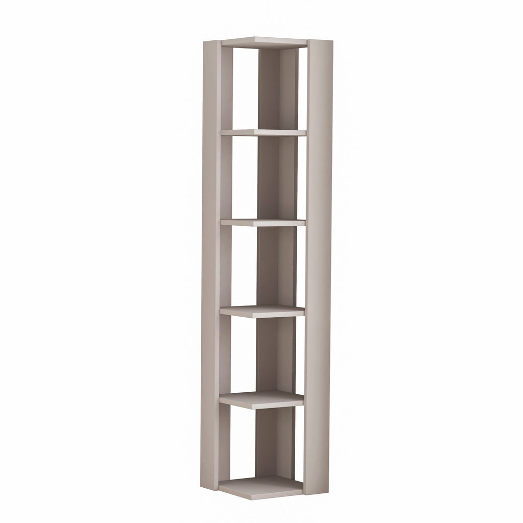 Decortieliving - Nati Modern Corner Bookcase Display Unit Tall 161cm