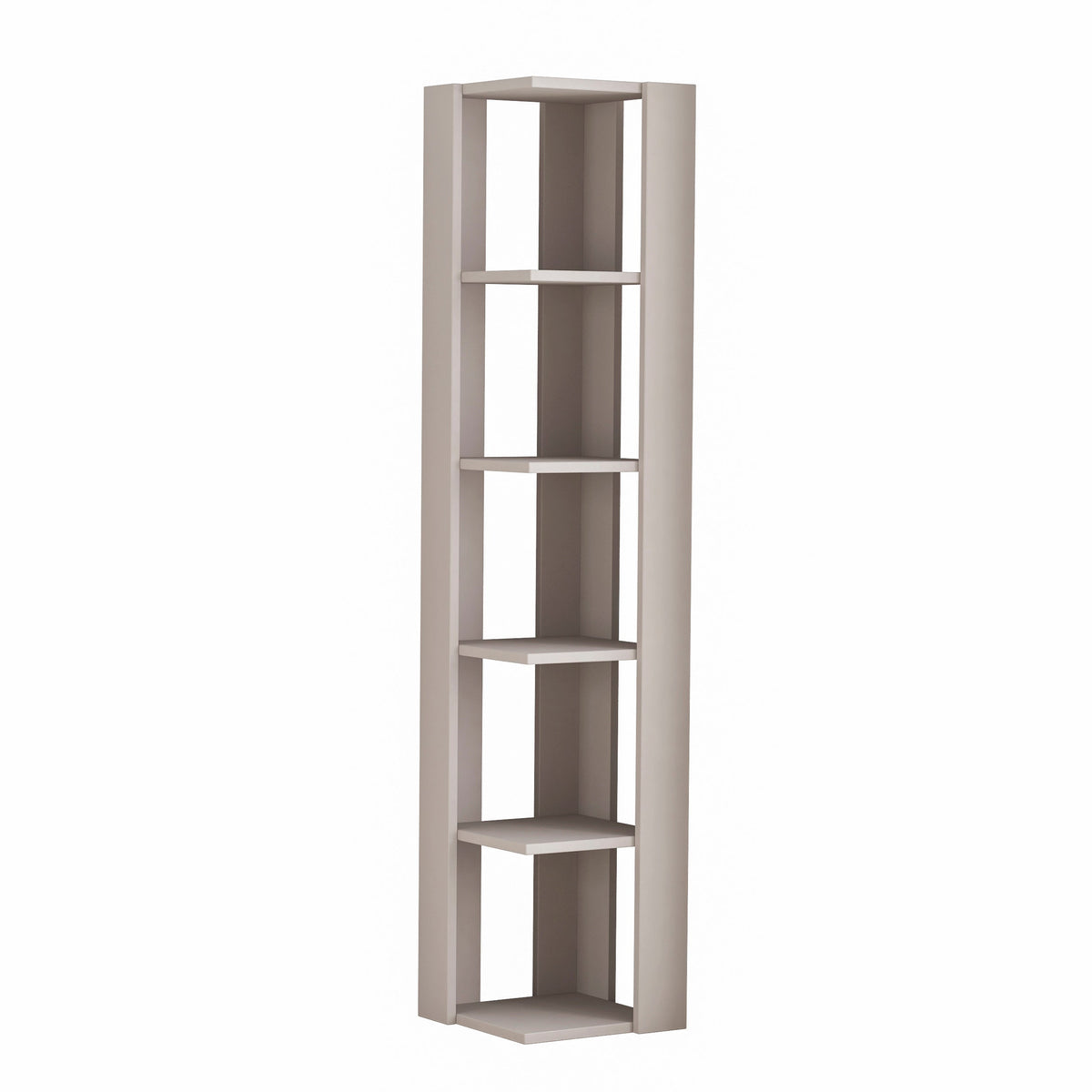 Decortieliving - Nati Modern Corner Bookcase Display Unit Tall 161cm