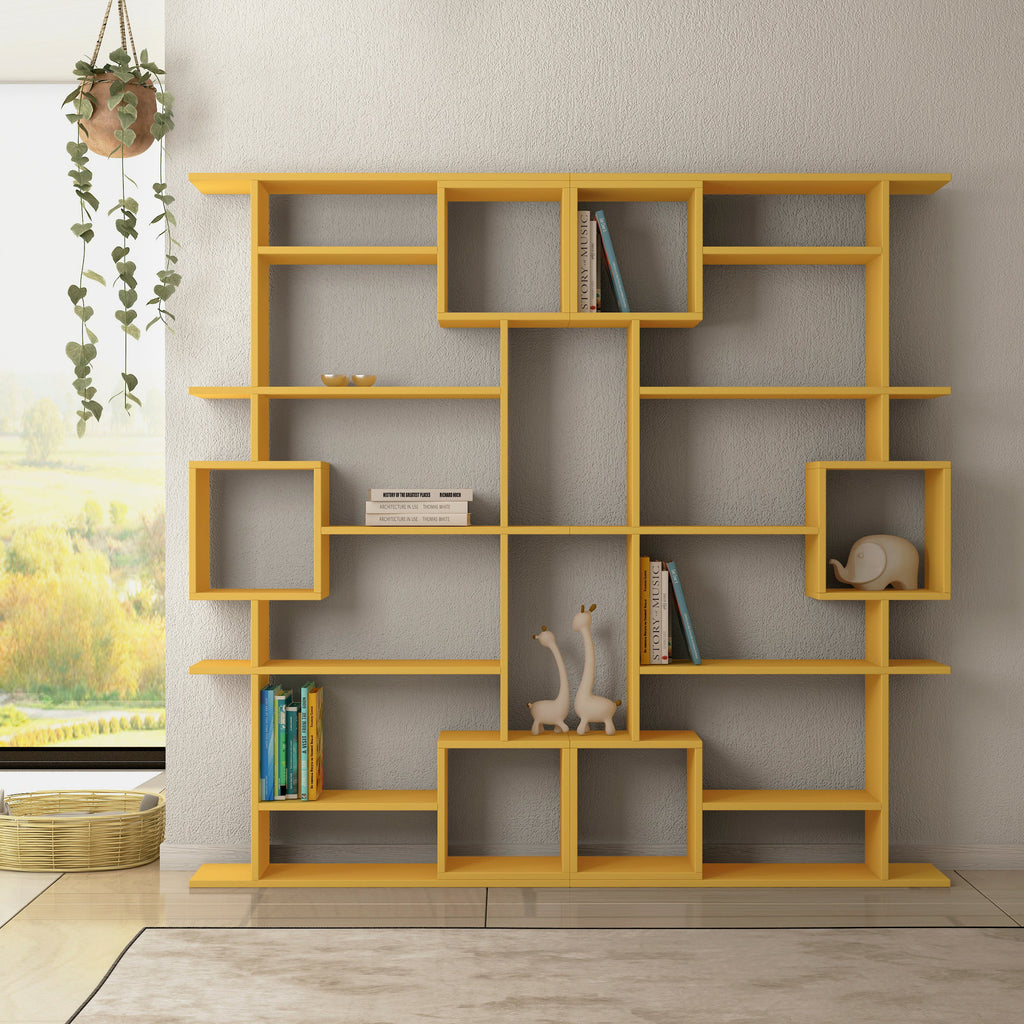 Decortieliving - Soto Modern Bookcase Display Unit Tall 173cm