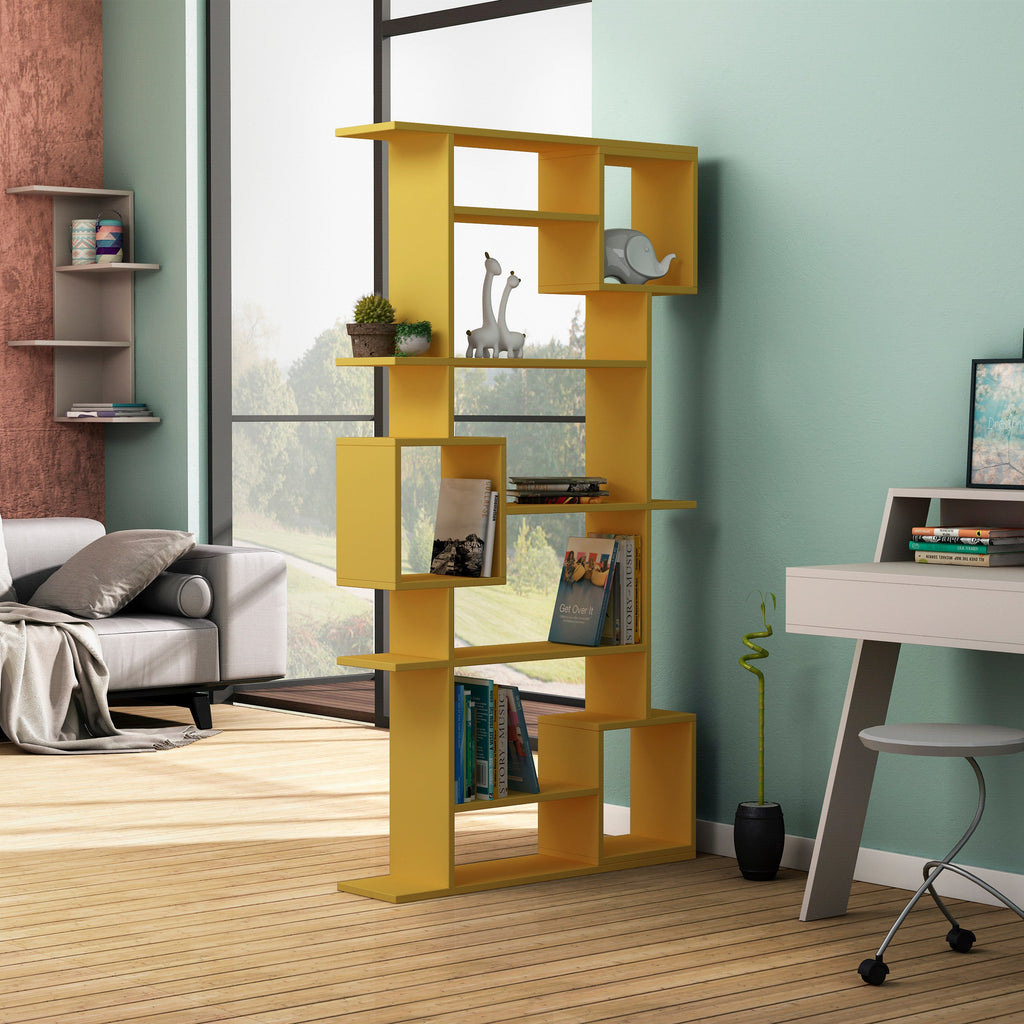 Decortieliving - Soto Modern Bookcase Display Unit Tall 173cm