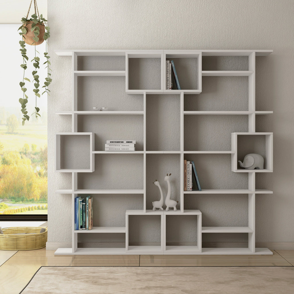 Decortieliving - Soto Modern Bookcase Display Unit Tall 173cm