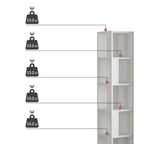 Decortieliving - Piano Modern Corner Bookcase Display Unit Tall 158.9cm